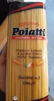 Mängden socker i Pasta Bucatini N 5 KG 1, Sacchetto