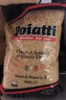 Mängden socker i Pasta di Semola di Grano Duro