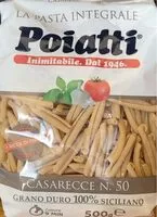 Mängden socker i Caserecce integrali