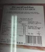 Mängden socker i Gran cotto