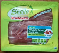Mängden socker i Rovagnati Prosciutto Crudo Snello GR 70
