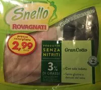 Mängden socker i Gran Cotto snello