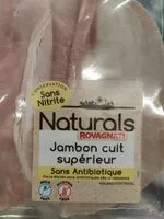 Mängden socker i Naturals - Jambon cuit superieur
