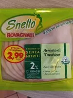 Mängden socker i Arrosto di tacchino