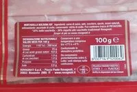 Mängden socker i Mortadella Bologna igp