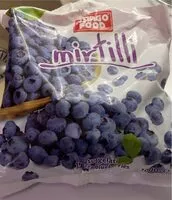 Mängden socker i Mirtilli