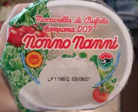 Mängden socker i Mozzarella di bufala campana DOP