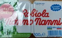 Mängden socker i Robiola Nonno nanni