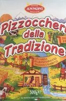 Mängden socker i Pizzoccheri della tradizione