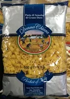 Mängden socker i Pasta di semola di grano duro