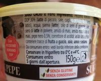 Mängden socker i Sugo con cacio e pepe