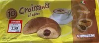 Mängden socker i Croissants - al cacao