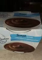 Mängden socker i Crema al cioccolato