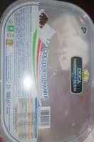 Mängden socker i Gelato cioccolato e panna