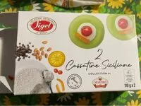 Mängden socker i Cassatine siciliane
