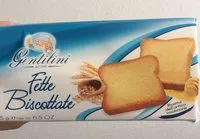 Mängden socker i Fette biscottate