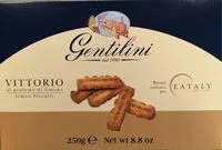 Mängden socker i Gentilini Vittorio biscuits citron