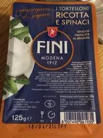 Mängden socker i Tortelloni ricotta e spinaci