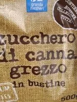 Mängden socker i Zucchero di canna grezzo in bustine