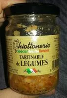 Mängden socker i Tartinable de légumes