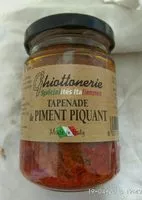 Mängden socker i Tapenade de piment piquant