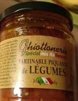 Mängden socker i Tartinables piquante de légumes