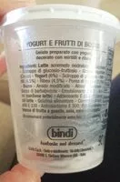 Mängden socker i Yogurt e frutti di bosco