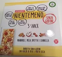 Mängden socker i Nientemeno 3 snack giallo