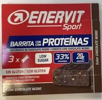 Mängden socker i Barrita con proteínas sabor Chocolate Negro