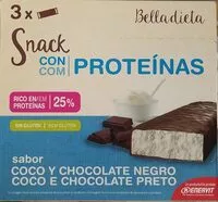 Mängden socker i Bella dieta snack con proteínas