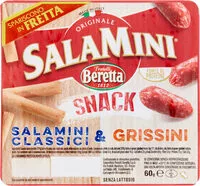 Mängden socker i Salamini snack salamini classici & grissini