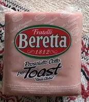 Mängden socker i Prosciutto cotto per toast “senza glutine”