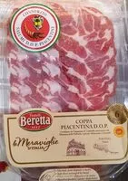 Mängden socker i Coppa Piacentina D.O.P.