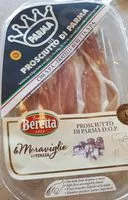 Mängden socker i Prosciutto du parma