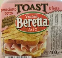 Mängden socker i Prosciutto cotto toast