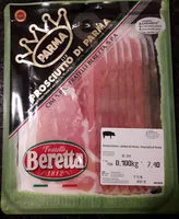 Mängden socker i Prosciutto di Parma
