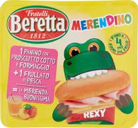 Mängden socker i Merendino panino prosciutto cotto + formaggio + frullato pesca