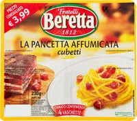 Mängden socker i La pancetta affumicata cubetti