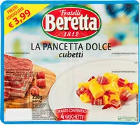 Mängden socker i La pancetta dolce cubetti