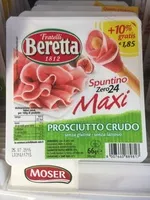 Mängden socker i prosciutto crudo
