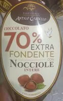 Mängden socker i 70% fondente nocciole