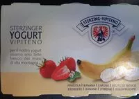 Mängden socker i Yogurt intero - 125g x 8 - Limone | Fragola | Frutti di bosco | Banana