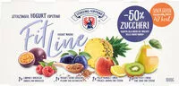 Mängden socker i Yogurt magro Fitline - 125g x 8 - lampone-maracuja | prugna-grano saraceno | kiwi-pera-limone | pesca-ananas-limone