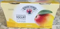 Mängden socker i Yogurt intero  - 125g x 2 - mango