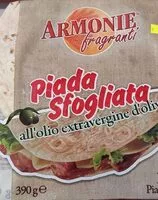 Mängden socker i Piada sfogliata all'olio extravergine d'oliva