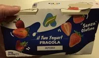 Mängden socker i Yogurt intero alla fragola
