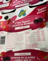 Mängden socker i Yogurt magro frutti di bosco