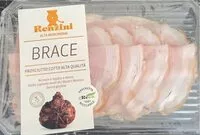 Mängden socker i Brace prosciutto cotto alta qualita