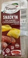 Mängden socker i salmoni e croccantelle gusto bacon snack’in