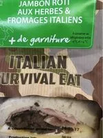 Mängden socker i Italian Survival Eat Jambon Rôti aux Herbes Et Fromages Italien